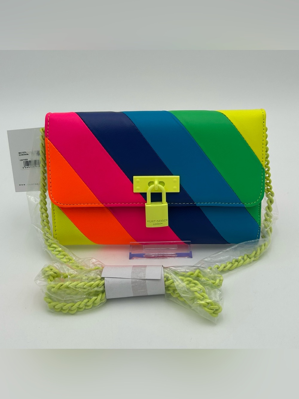 Kurt Geiger Neon Rainbow Brixton Crossbody Bag